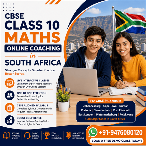 CBSE Class 10 Maths Online Coaching South Africa