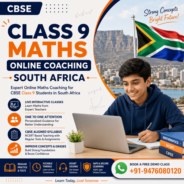 CBSE Class 9 Maths Online Coaching South Africa
