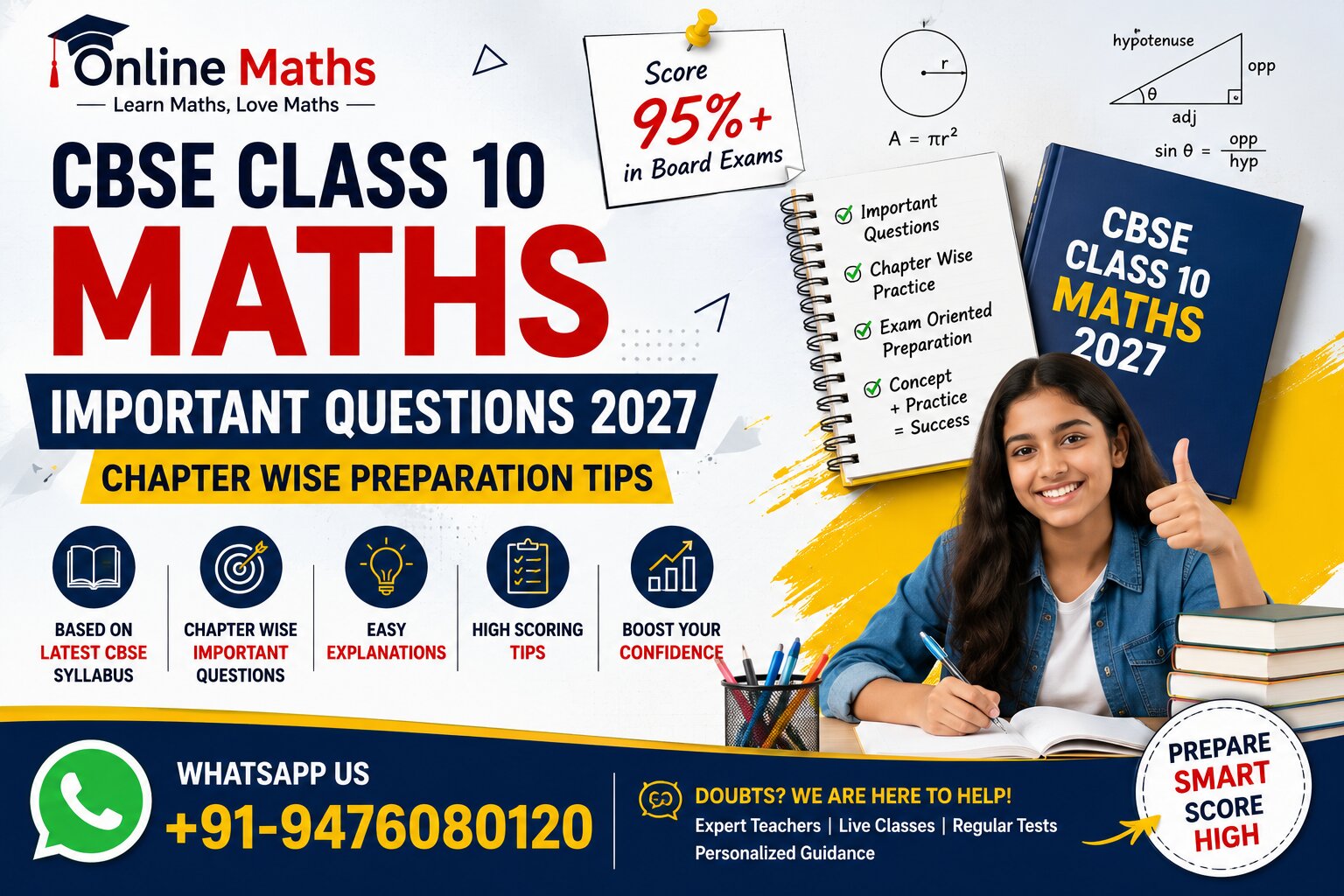 CBSE Class 10 Maths Important Questions 2027
