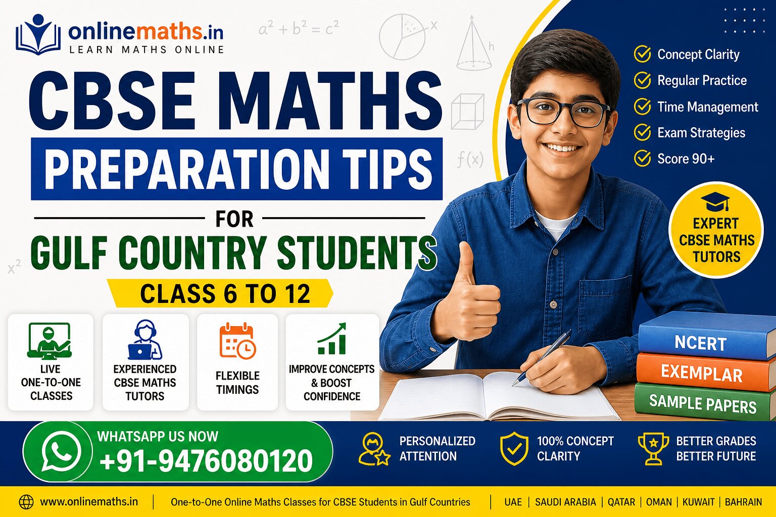 CBSE Maths Preparation Tips for Gulf Country Students