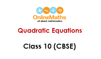 Quadratic Equations