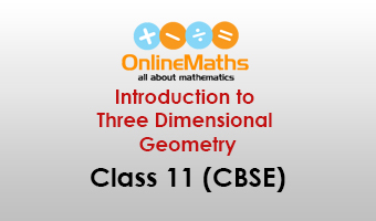 Introduction To Three Dimensional Geometry