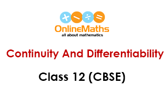 Continuity And Differentiability