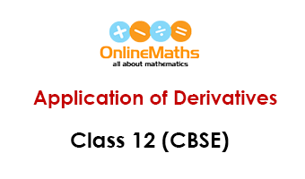 Application Of Derivatives